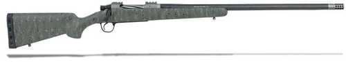 Christensen Arms Summit TI Bolt Actoin Rifle .28 Nosler 26" 416 Stainless Steel Barrel 3 Round Capacity Green With Black & Tan Carbon Fiber Fixed Sporter Stock Natural Titanium Finish