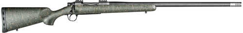 Christensen Arms Summit TI Bolt Actoin Rifle 7mm Remington Magnum 26" 416 Stainless Steel Barrel 3 Round Capacity Green With Black & Tan Carbon Fiber Fixed Sporter Stock Natural Titanium Finish