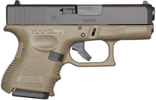 Glock G27 Gen3 Striker Fired Semi-Automatic Pistol .40 S&W 3.43" Carbon Steel Barrel (2)-9Rd Magazines White Dot Front & Outline Rear Sights Matte Black Slide OD Green Polymer Finish