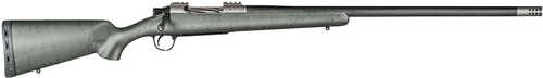 Christensen Arms Summit TI Bolt Action Rifle 7mm Remington Magnum 26" Barrel 3 Round Capacity Green With Black Webbing Carbon Fiber Stock Natural Titanium Finish