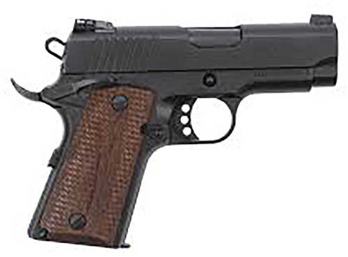 EAA Girsan MC1911 SC Single Action Semi-Automatic Pistol 9mm Luger 3.4" Barrel (1)-9Rd Magazine Adjustable Rear Sight Checkered Laminate Grips Blued Steel Finish