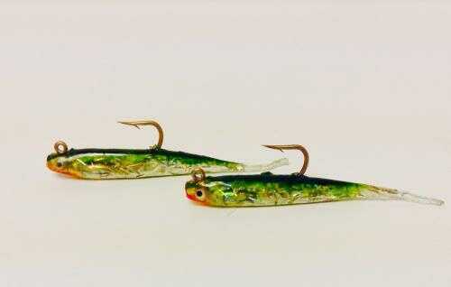 H&H Glass Minnow Double Rig 1/8 Oz Soldier Shad Model: GMDR18-205