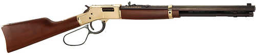 Henry Big Boy Rifle 45 Colt 10+1 Capacity 20" Blued Barrel Polished Brass Metal Finish American Walnut Stock & Large Loop