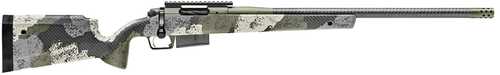 Springfield Armory 2020 Waypoint Bolt Action Rifle 6.5 PRC 24" Mil-Spec Barrel (1)-3Rd Magazine Evergreen Camouflage Carbon Fiber Stock Green Cerakote Finish