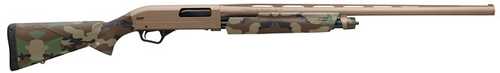 Winchester SXP Hybrid Hunter Pump Action Shotgun 12 Gauge 3" Chamber 28" Barrel 4 Round Capacity TRU-GLO Fiber Optic Fixed Sights Composite Woodland Camouflage Stock Flat Dark Earth Permacote Finish