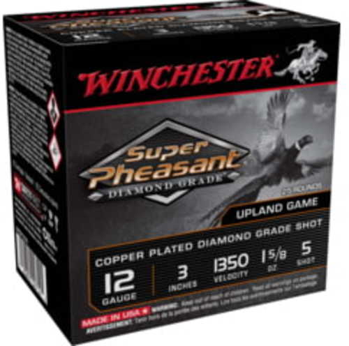 Winchester Super Pheasant Diamond Grade 12 Gauge 3" 1 5/8 oz 5 Shot 25 Rounds