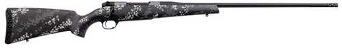 Weatherby Mark V Backcountry Ti 2.0 Bolt Action Rifle .338 RPM 18" Threaded Barrel 4 Round Capacity Grey/White Carbon Fiber Camouflage Stock Graphite Black Cerakote Finish