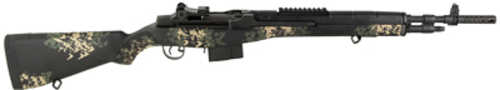 Click to see larger image. Springfield M1A Scout Squad Semi-Automatic Rifle .308 Winchester 18" Barrel (1)-10Rd Magazine Adjustable Sights Synthetic Green And Tan Sponge Camouflage Stock Black Parkerized Finish