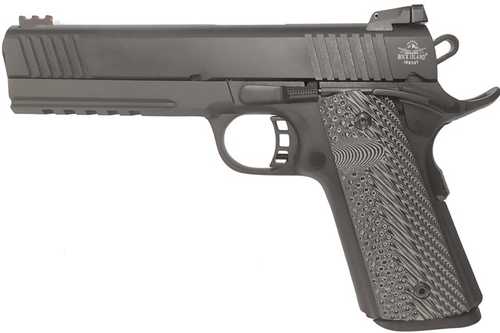 Rock Island Armory TAC Ultra FS Combo Single Action Semi-Automatic Pistol 9mm Luger 5.05" Barrel (1)-10Rd Magazine MPS1 Adjustable Rear, Fiber Optic Front Sights G10 Grips Black Parkerized Finish