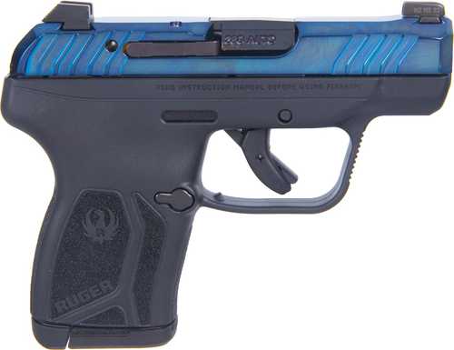 Ruger LCP MAX Double Action Only Semi-Automatic Pistol .380 ACP 2.8" Barrel (1)-10Rd Magazine Tritium With White Outline Front & Drift Adjustable Rear Sights Textured Grip Frame Polished PVD Sapphire Slide Black Finish