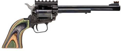 Heritage Manufacturing Rough Rider Small Bore Single Action Revolver .22 Long Rifle 4.75" Barrel 6 Round Capacity Fixed Sights Drilled & Tapped Green Camo Altamont Grips Blued Finish