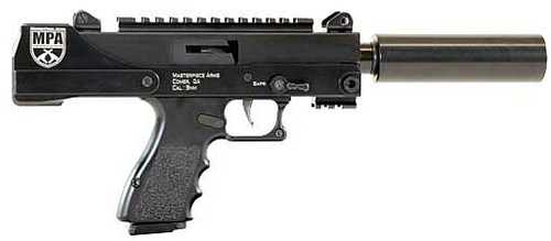 Master Piece Arms MPA Defender Side Cocker Pistol 30DMG Single 9mm Luger 5.5" Barrel 17+1 Rounds Integral Grips Black MPA30DMG
