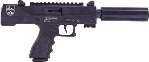 Click to see larger image. MasterPiece Arms Defender Top Cocking TB Semi-Automatic Tactical Pistol 9mm Luger 4.5" Barrel (1)-17Rd Magazine Aluminum Grips Black Finish