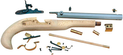 Traditions 50 Caliber Kentucky Pistol Kit/10" Blued Octagonal Barrel/Hardwood Stock Md: KP50602