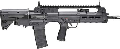 Springfield Armory Hellion Bullpup Semi-Automatic Rifle 5.56mm NATO 16" Hammer Forged 4150 Steel Barrel (1)-30Rd Magazine Integrated Flip Up Front & Rear Sights 5-Position Adjustable Stock Black Finish