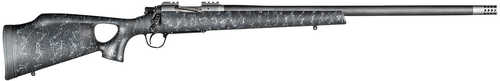 Christensen Arms Summit TI Bolt Action Rifle 6.5 PRC 24" Carbon Fiber Barrel 3 Round Capacity Integrated Base Black With Gray Webbing Fixed Thimbhole Stock Natural Titanium Finish