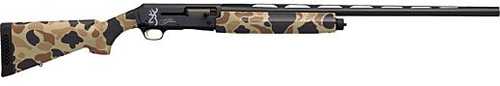 Browning Silver Field Semi-Autoamtic Shotgun 12 Gauge 3.5" Chamber 28" Vent Rib Barrel 4 Round Capacity Brass Bead Front Sight Vintage Tan Camouflge Composite Stock Black Finish