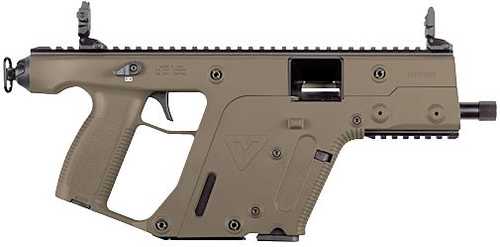 Click to see larger image. Kriss Vector SDP Semi-Automatic Pistol .22 Long Rifle 6.5" Barrel (1)-10Rd Magazine Flip-Up Sights Flat Dark Earth Polymer Finish