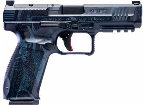 Canik Mete SFT Striker Fired Semi-Automatic Pistol 9mm Luger 4.5" Barrel (2)-18Rd Magazines Fixed Sights Blue Cyber Pattern Polymer Finish