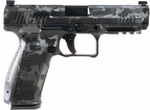 Canik Mete SFT Striker Fired Semi-Automatic Pistol 9mm Luger 4.5" Barrel (1)-18Rd & (1)-20Rd Magazines Fixed Sights Gray Camouflage Pattern Polymer Finish