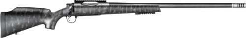 Christensen Arms Traverse Bolt Action Rifle 7mm PRC 26" Carbon Fiber Wrapped Barrel 3 Round Capacity Drilled & Tapped Black Composite Stock With Gray Webbing Stainless Finish