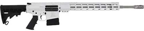 Great Lakes Firearms & Ammo AR10 Semi-Automatic Rifle 6.5 Creedmoor 20" Barrel (1)-10Rd Magazine Black Synthetic Stock White Finish