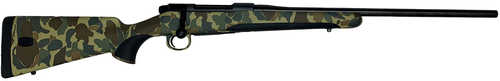 Mauser M18 Bolt Action Rifle 6.5 PRC 22" Barrel 4 Round Capacity Old School Camouflage Fixed Synthetic Stock With Storage Compartment Black Finish
