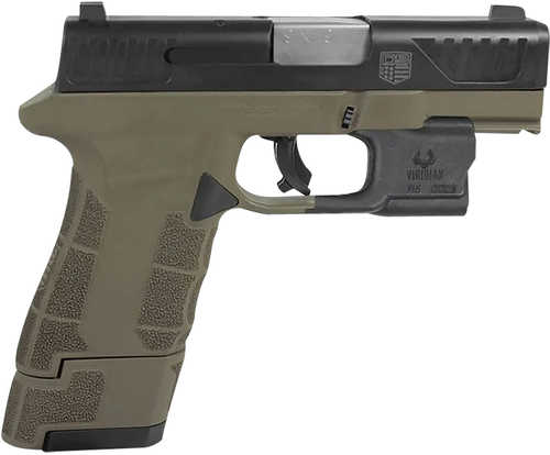 Diamondback Firearms DBAM29 Sub-Compact Semi-Automatic Pistol 9mm Luger 3.5" Barrel (1)-12Rd & (1)-17Rd Magaiznes Viridian Laser & Holster Included Black Nitride Slide Flat Dark Earth Polymer Finish