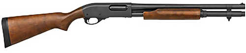 Remington 870 Home Defense Pump Action Shotgun 12 Gauge 3" Chamber 18.5" Barrel 6 Round Capacity Bead Front Sight Dark Stain Hardwood Stock Matte Blued Finish