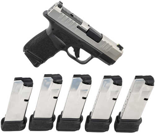 Springfield Armory Hellcat Micro-Compact OSP Semi-Automatic Pistol 9mm Luger 3" Melonite Steel Barrel (1)-15Rd Magazine Tritium Front, U-Notch Rear Sights Stainless Slide Black Polymer Finish