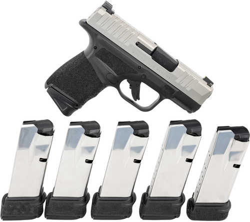 Springfield Armory Hellcat Micro-Compact Double Action Only Semi-Automatic Pistol 9mm Luger 3" Barrel (1)-15Rd Magazine Tritium Front, U-Notch Rear Sights Stainless Slide Black Polymer Finish