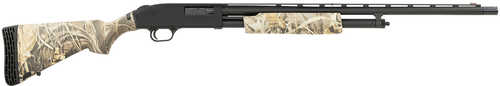 Mossberg 500 Pump Action Shotgun 20 Gauge 24" Vent Rib Barrel 5 Round Capacity Fiber Optic Front Sight Fixed Flex Realtree Max-4 Camouflage Synthetic Stock Black Finish