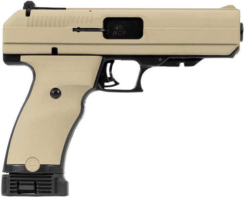 Hi-Point JHP Single Action Only Semi-Automatic Pistol .45 ACP 4.5" Barrel (1)-9Rd Magazine 3-Dot Adjustable Sights Flat Dark Earth American Flag Polymer Finish