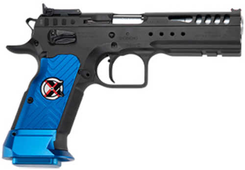 Tanfoglio IFG Limited Master Xtreme Semi-Automatic Pistol 9mm Luger 4.75" Barrel (1)-17Rd Magazine Adjustable Sights Blue Aluminum Grips Matte Black Finish
