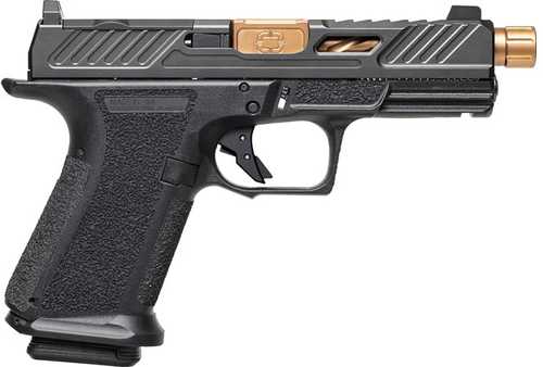 Shadow Systems MR920 Elite Striker Fired Semi-Automatic Pistol 9mm Luger 4.5" Spiral Fluted Bronze Barrel (1)-15Rd Magazine Fixed Sights Black Polymer Finish