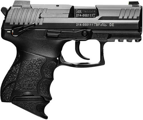 Heckler & Koch P30SK (V1) Sub-Compact Double Action Only Semi-Automatic Pistol 9mm Luger 3.27" Barrel (1)-15Rd & (1)-12Rd Magazines Fixed Sights Black Polymer Finish