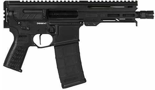 CMMG Dissent MK4 Semi-Automatic Pistol .223 Remington 6.5" Barrel (1)-30Rd Magazine Armor Black Polymer Finish