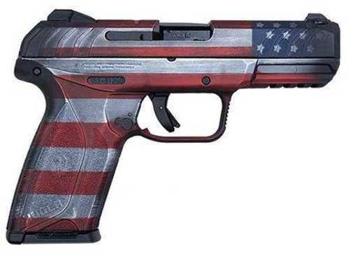 Ruger Security 9 Compact Striker Fired Semi-Automatic Pistol 9mm Luger 4" Barrel (1)-15Rd Magazine Fixed Front Sight & Drift Adjustable 3-Dot Rear Battleworn Flag Finish