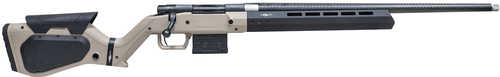Howa M1500 Hera Bolt Action Rifle 6.5 Creedmoor 24" Carbon Fiber Threaded Barrel (1)-5Rd Magazine Tan H7 Chassis Synthetic Stock Black Finish