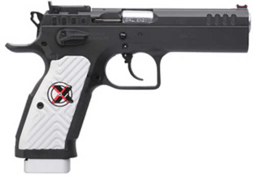 Tanfoglio Stock II Extreme Semi-Automatic Pistol 9mm Luger 4.45" Barrel (1)-17Rd Magazine Adjustable Sights White Aluminum Grips Matte Black Finish