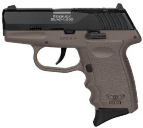 SCCY CPX-3 Double Action Only Semi-Automatic Pistol .380 ACP 2.96" Barrel (1)-10Rd Magazine Black Stainless Steel Slide Flat Dark Earth Polymer Finish
