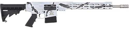 Great Lakes Firearms AR10 Semi-Autoamtic Rifle 6.5 Creedmoor 20" Stainless Steel Barrel (1)-10Rd Magazine Black 6 Position Collapsable Stock Pursuit Snow Camouflage Finish