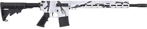 Great Lakes Firearms AR15 Semi-Automatic Rifle .450 Bushmaster 18" Barrel (1)-5Rd Magazine Black 6 Position Synthetic Stock Pursuit Snow Camouflage Finish