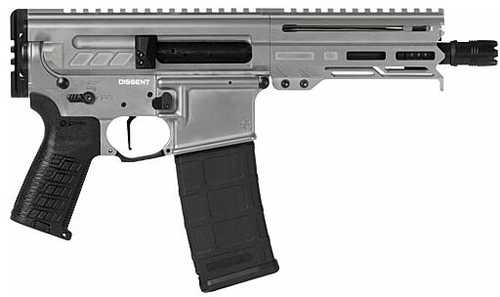 CMMG Dissent MK4 Semi-Automatic Pistol .300 AAC Blackout 6.5" Barrel (2)-30Rd Magazines Polymer Grips Titanium Finish