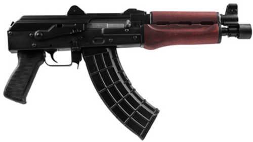Used Zastava ZPAP92 Semi-Automatic AK Pistol 7.62x39mm 10" Chrome Lined Barrel (1)-30Rd Magazine Redwood Handguard Matte Blued Finish Blemish (Scratches on Receiver and Small Crack in Forend)