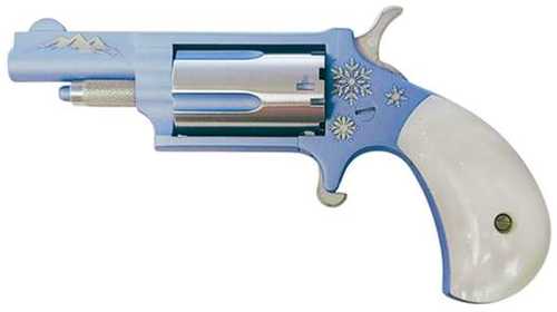 North American Arms Mini-Revolver Single Action Revolver .22 WMR 1.625" Barrel 5 Round Capacity Fixed Half-Moon Front Sight Snowflake Engraving Polar Ice Cerakote Finish