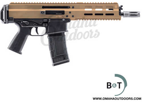 B&T APC300 Semi-Automatic Pistol .300 AAC Blackout 8.7" Threaded Barrel (1)-30Rd Magazine Flip-Up Adjustable Sights Coyote Tan Hard Coat Anodized Finish