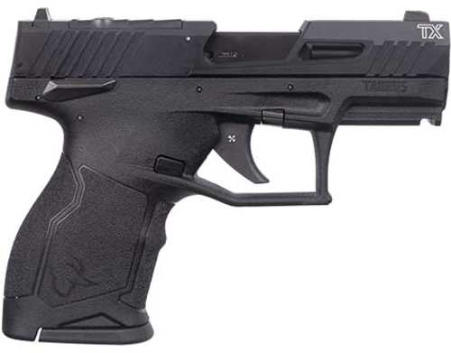 Taurus TX-22 Compact Semi-Automatic Pistol .22 Long Rifle 3.5" Barrel (2)-10Rd Magazines Adjustable Sights Optics Ready Slide Lighting Cuts Black Polymer Finish