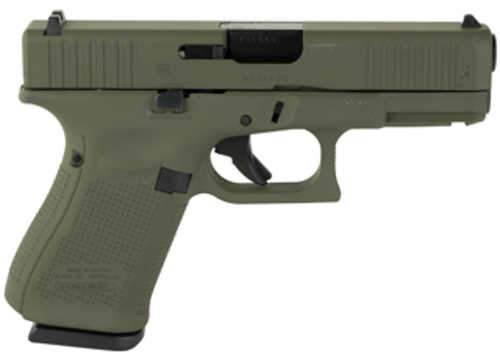 Glock 19 Gen5 Compact Striker Fired Semi-Automatic Pistol 9mm Luger 4.02" Barrel (3)-15Rd Magazines Fixed Sights OD Green Polymer Finish
