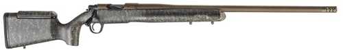 Christensen Arms Mesa Long Range Bolt Action Rifle 7mm PRC 26" Threaded Barrel (1)-4Rd Magazine Adjustable Green With Black & Tan Carbon Fiber Composite Stock Bronze Finish